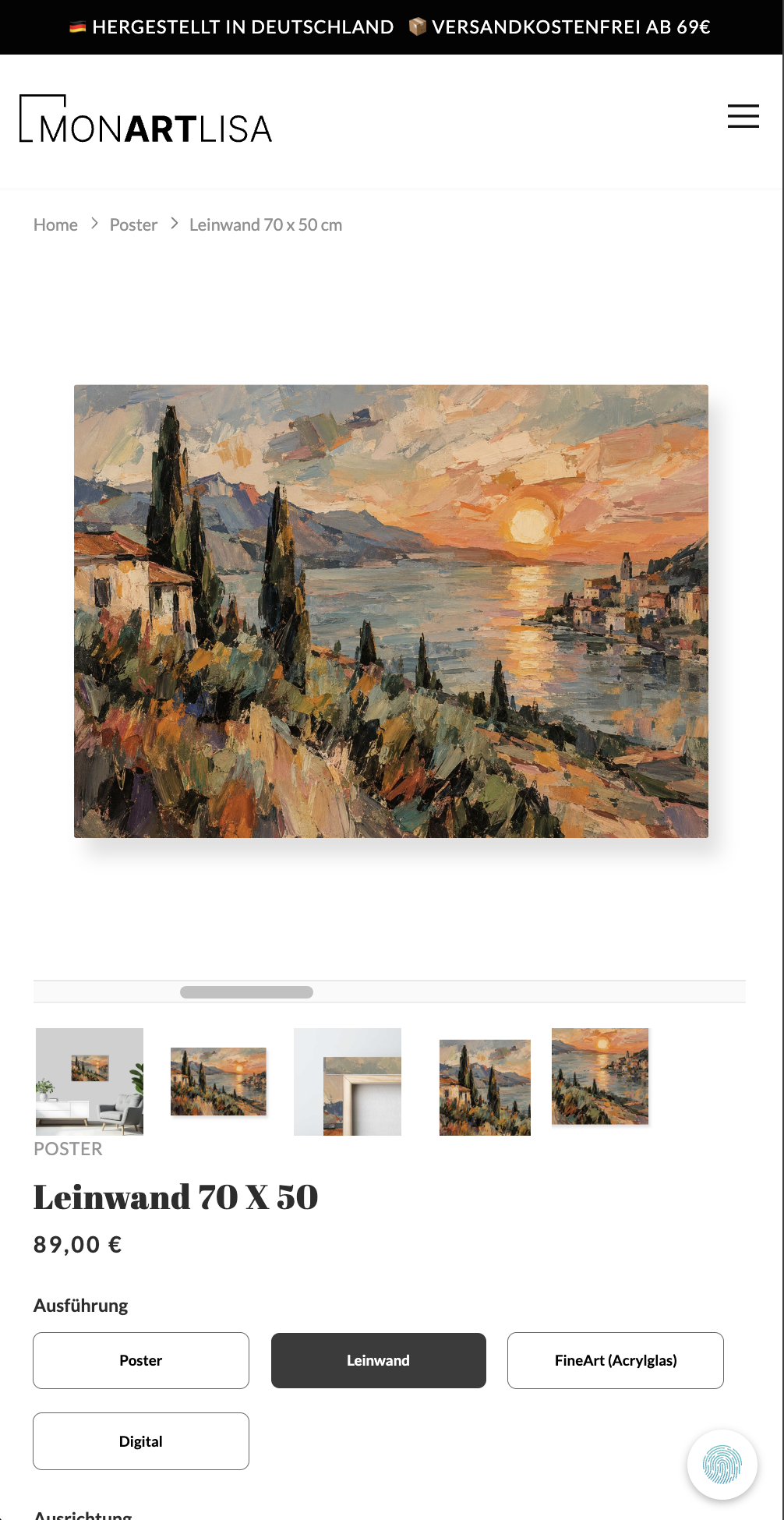 MonArtLisa – Mobile art preview